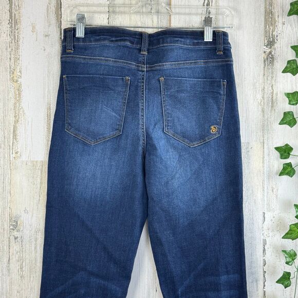 Indigo rein dark stretch curvy flare jeans size 9 - Picture 6 of 8